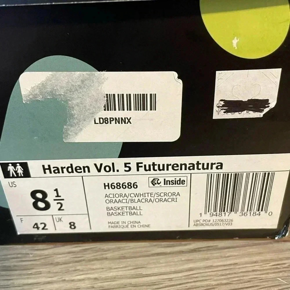 Adidas Harden Vol. 5 Futurenatural Acid Orange RARE Men's Sz 8.5 Women's… - Picture 12 of 12